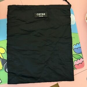CARAA Black Shoe Bag Dust Drawstring Travel Storage Pouch